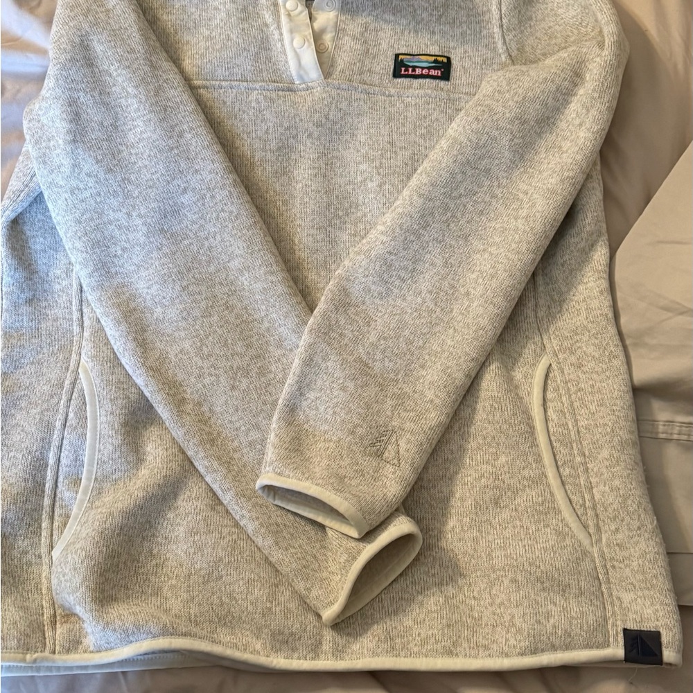 L.L. Bean Cream Pullover Sweater